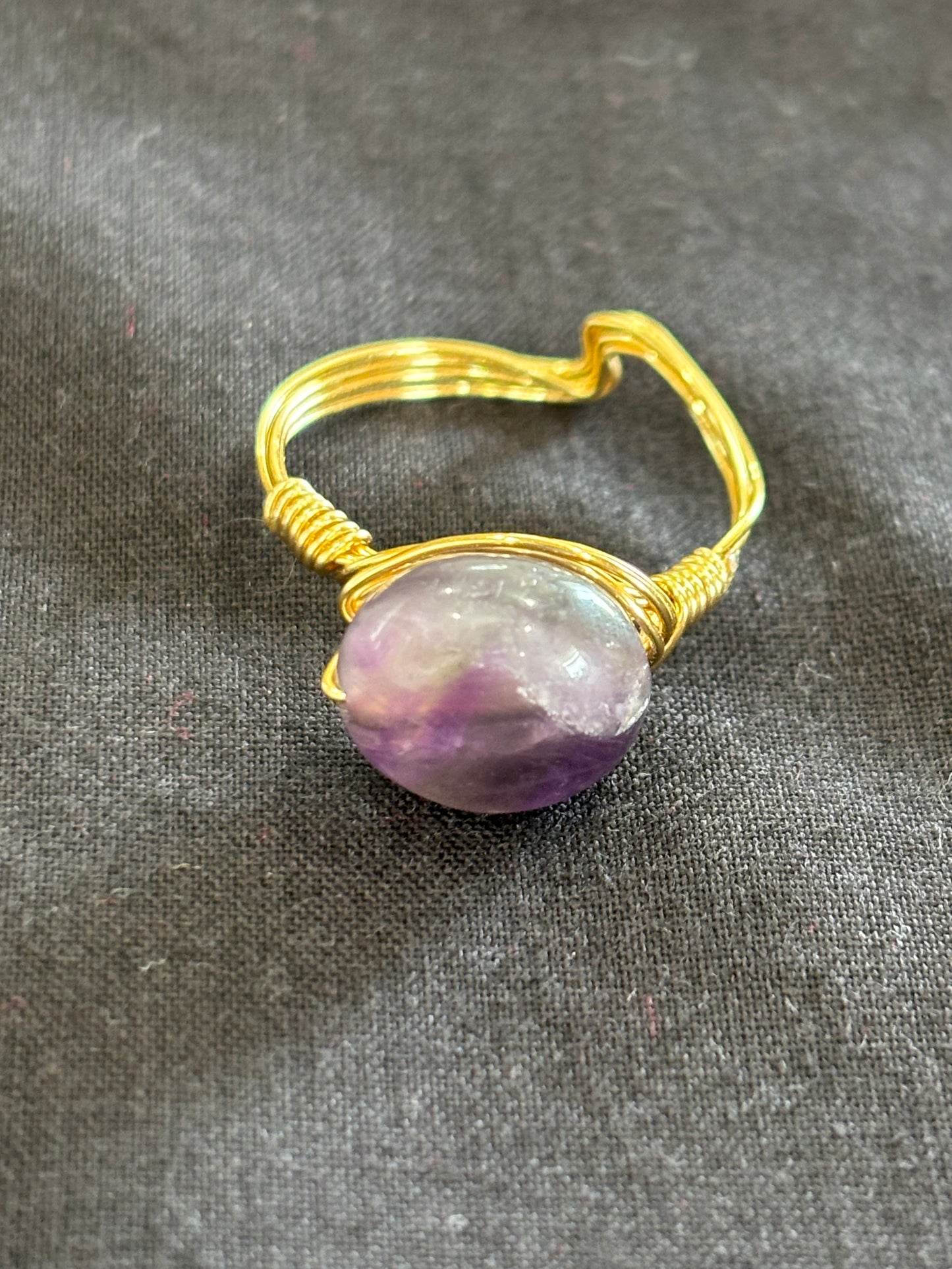 Amethyst rings