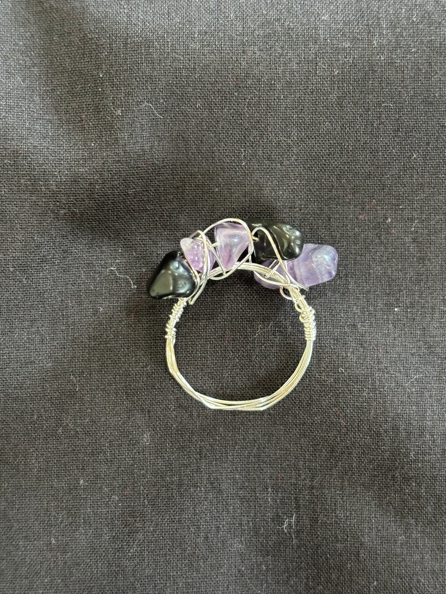 Amethyst rings