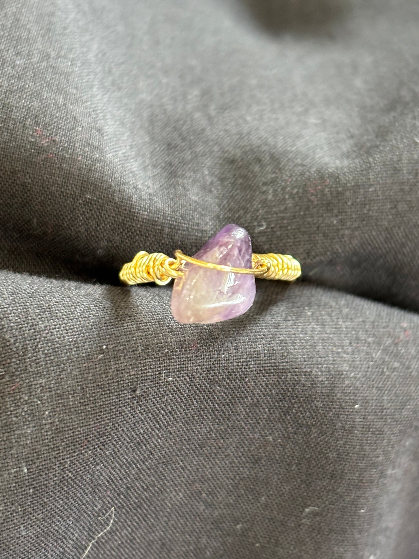 Amethyst rings