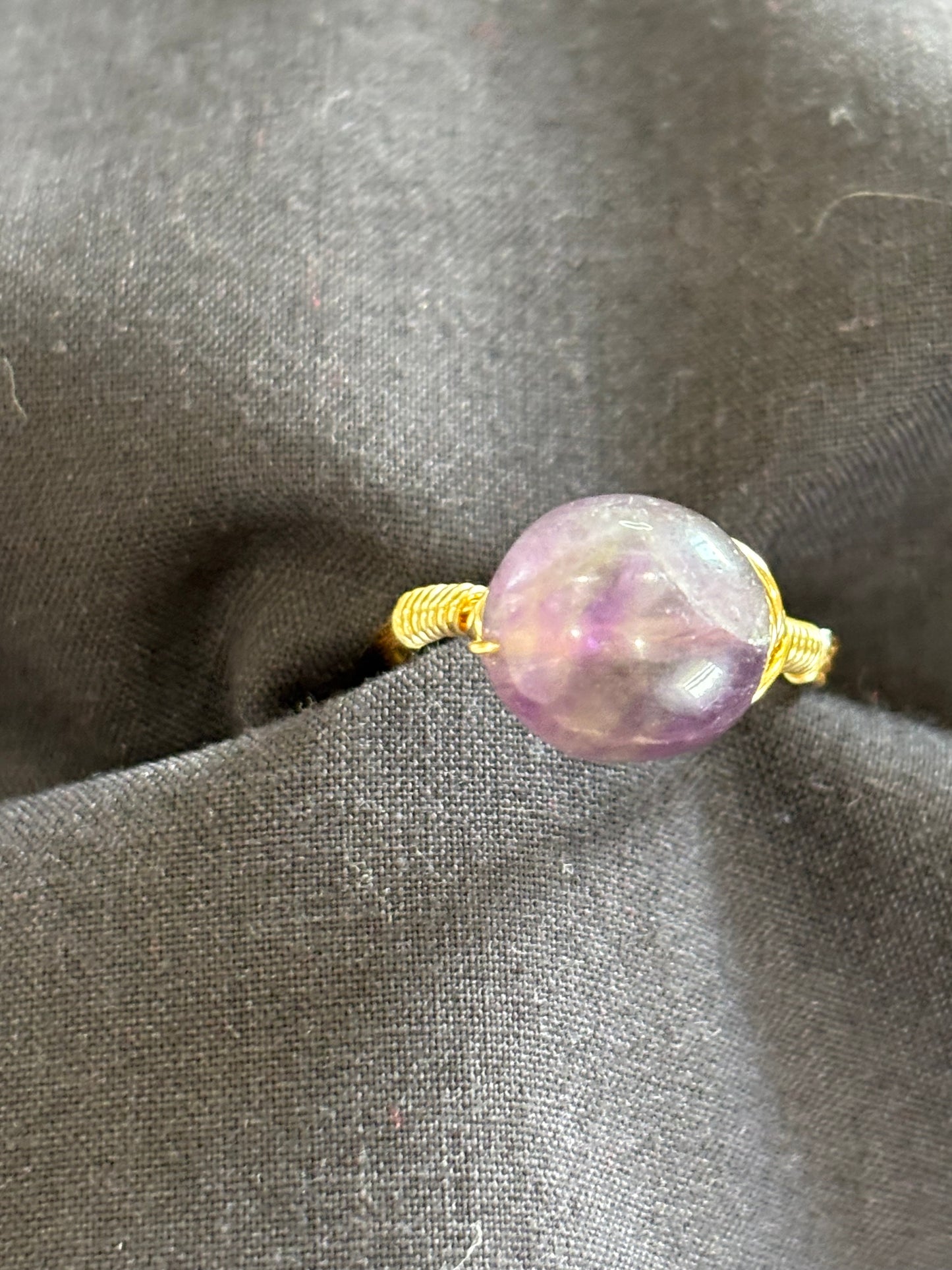 Amethyst rings