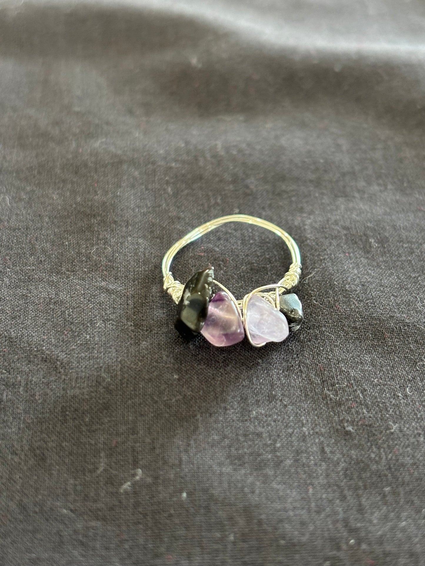 Amethyst rings