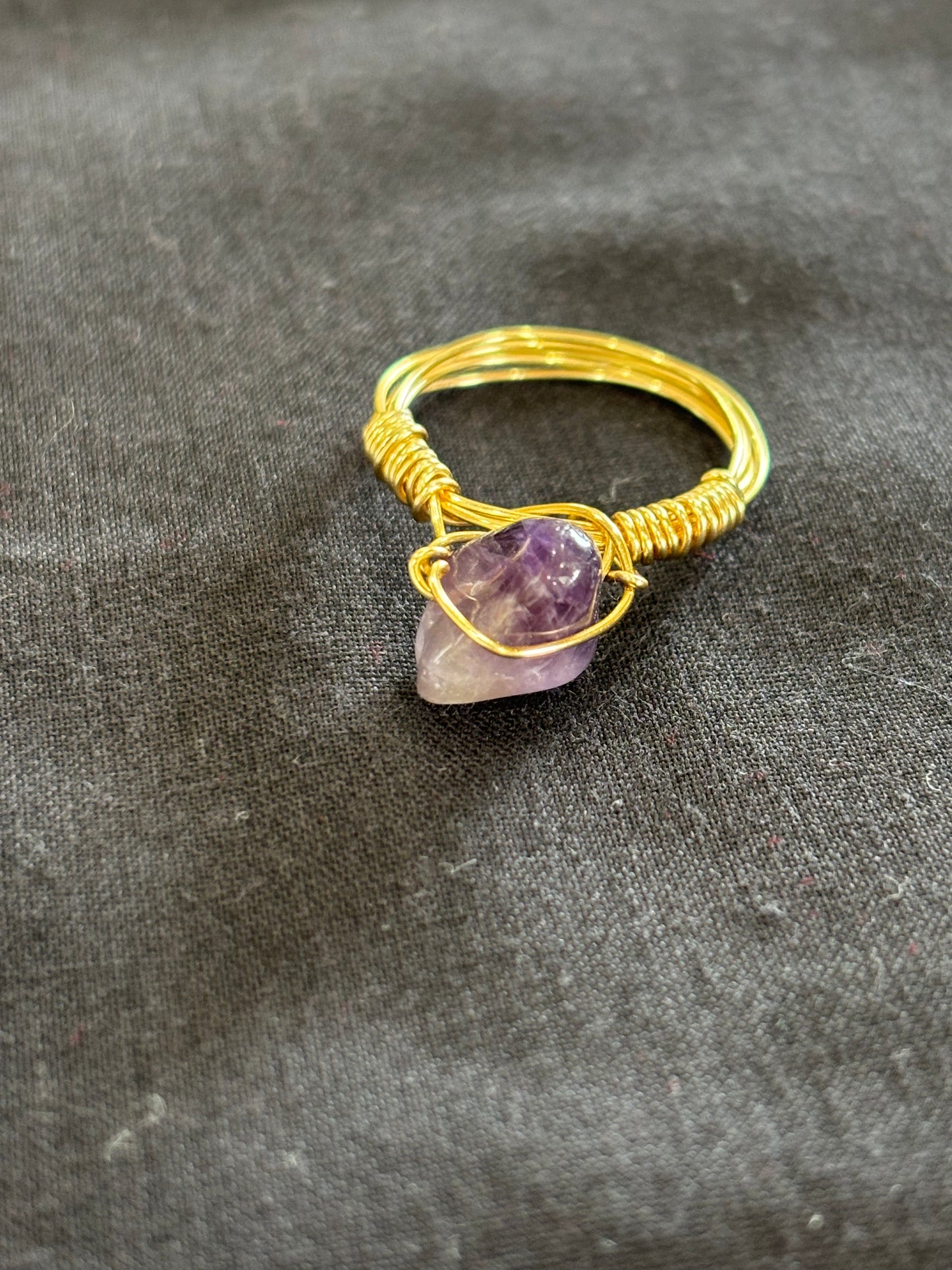 Amethyst rings