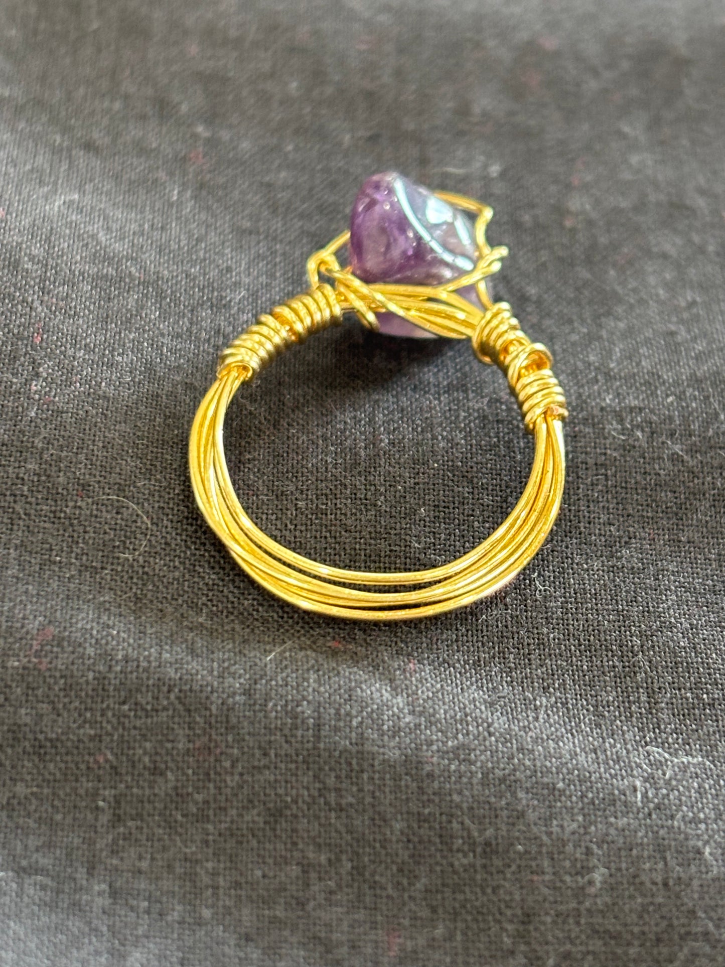 Amethyst rings